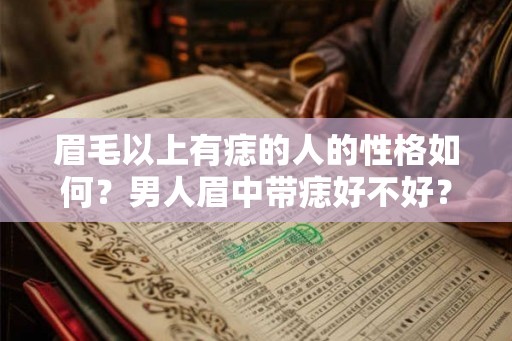 眉毛以上有痣的人的性格如何？男人眉中带痣好不好？