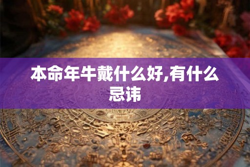 本命年牛戴什么好,有什么忌讳