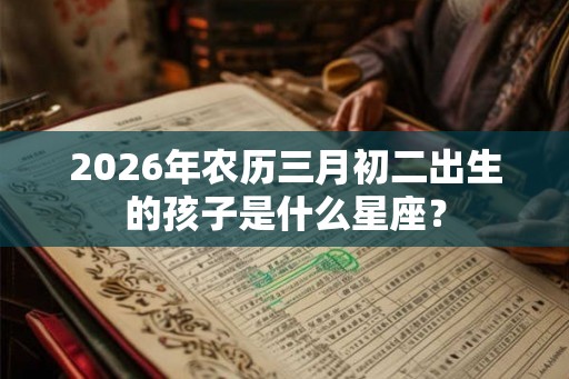 2026年农历三月初二出生的孩子是什么星座？