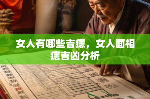 女人有哪些吉痣，女人面相痣吉凶分析