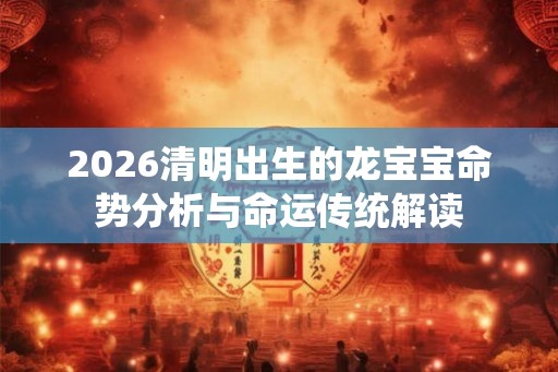 2026清明出生的龙宝宝命势分析与命运传统解读