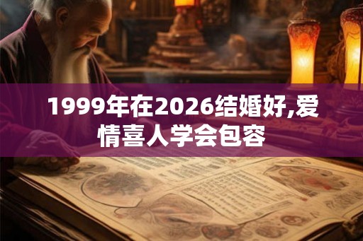 1999年在2026结婚好,爱情喜人学会包容
