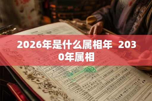 2026年是什么属相年  2030年属相
