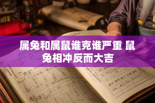 属兔和属鼠谁克谁严重 鼠兔相冲反而大吉
