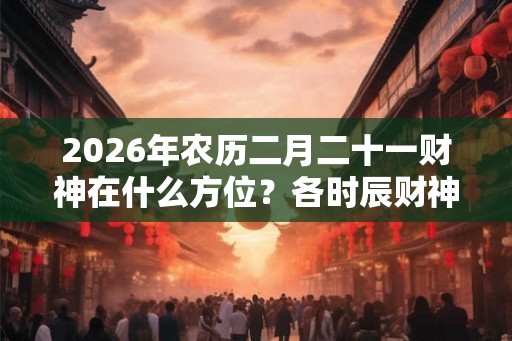 2026年农历二月二十一财神在什么方位？各时辰财神方位查询