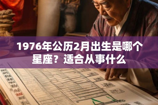 1976年公历2月出生是哪个星座？适合从事什么