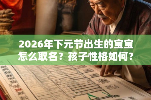 2026年下元节出生的宝宝怎么取名？孩子性格如何？