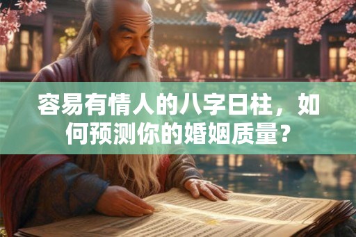 容易有情人的八字日柱，如何预测你的婚姻质量？