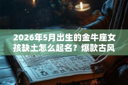 2026年5月出生的金牛座女孩缺土怎么起名？爆款古风名字推荐