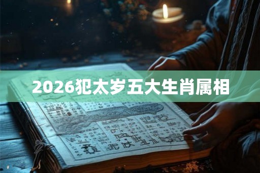 2026犯太岁五大生肖属相
