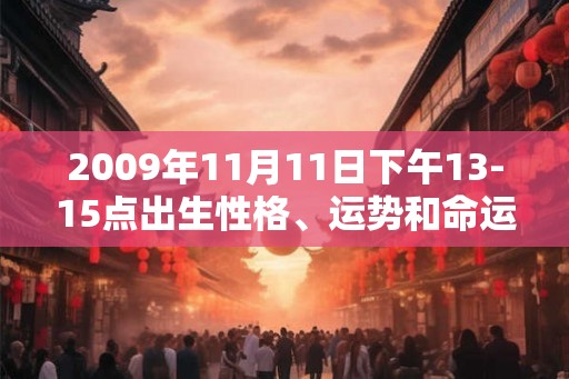 2009年11月11日下午13-15点出生性格、运势和命运