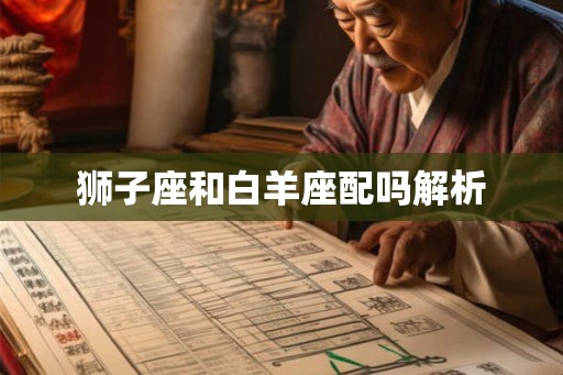 狮子座和白羊座配吗解析 狮子座和白羊座配吗解析