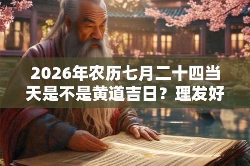 2026年农历七月二十四当天是不是黄道吉日？理发好不好？