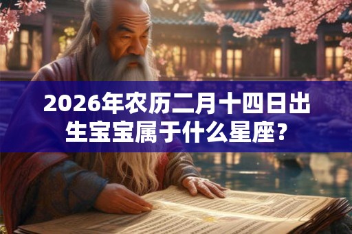 2026年农历二月十四日出生宝宝属于什么星座？