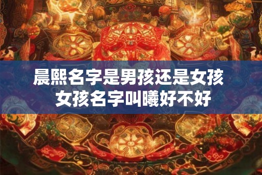 晨熙名字是男孩还是女孩  女孩名字叫曦好不好