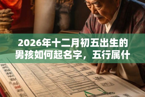 2026年十二月初五出生的男孩如何起名字,五行属什么 2026年十二月初五出生的男孩如何起名字,五行属什么
