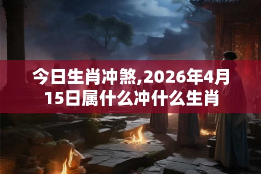 今日生肖冲煞,2026年4月15日属什么冲什么生肖