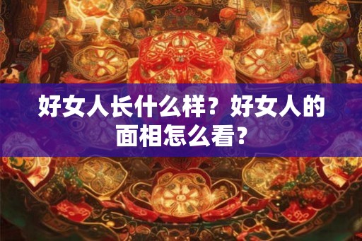 好女人长什么样？好女人的面相怎么看？