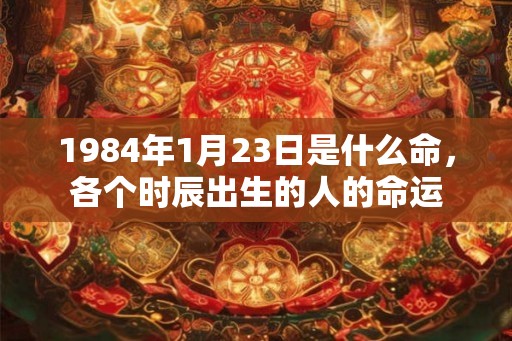 1984年1月23日是什么命,各个时辰出生的人的命运 1984年1月23日是什么命,各个时辰出生的人的命运