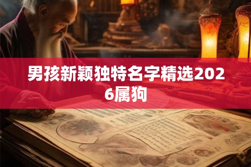 男孩新颖独特名字精选2026属狗