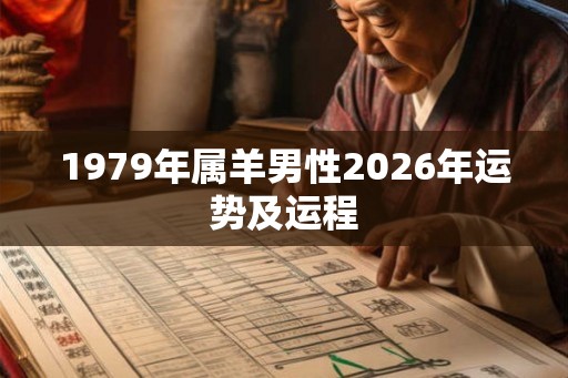 1979年属羊男性2026年运势及运程