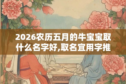 2026农历五月的牛宝宝取什么名字好,取名宜用字推荐