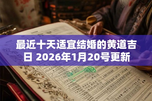 最近十天适宜结婚的黄道吉日 2026年1月20号更新
