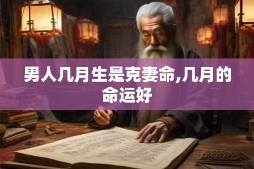 男人几月生是克妻命,几月的命运好 男人几月生是克妻命,几月的命运好