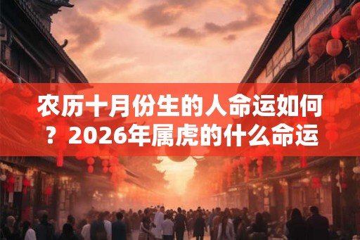 农历十月份生的人命运如何？2026年属虎的什么命运