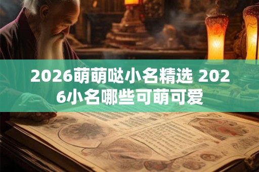 2026萌萌哒小名精选 2026小名哪些可萌可爱 2026萌萌哒小名精选 2026小名哪些可萌可爱
