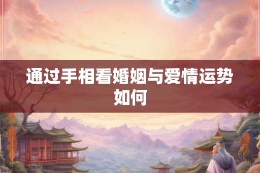 通过手相看婚姻与爱情运势如何