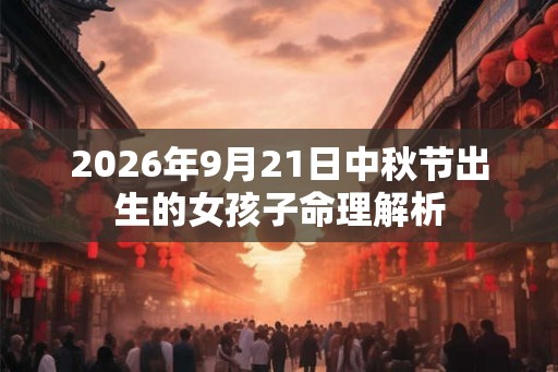 2026年9月21日中秋节出生的女孩子命理解析