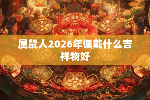属鼠人2026年佩戴什么吉祥物好