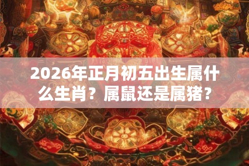 2026年正月初五出生属什么生肖？属鼠还是属猪？