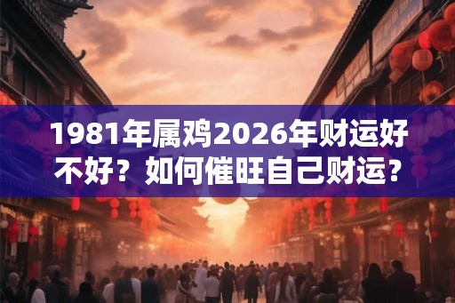 1981年属鸡2026年财运好不好？如何催旺自己财运？