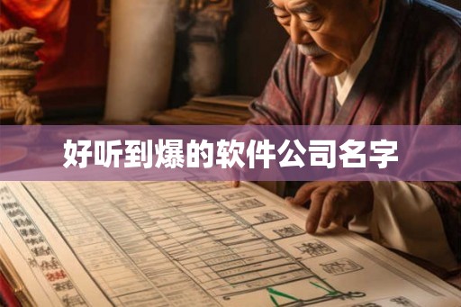 好听到爆的软件公司名字