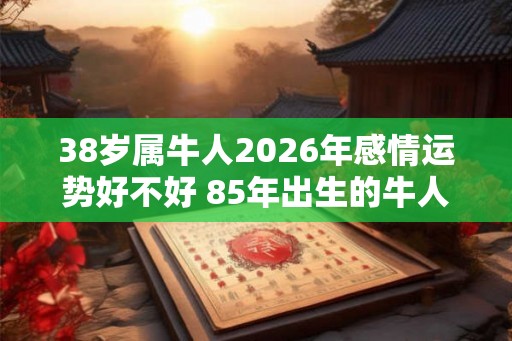 38岁属牛人2026年感情运势好不好 85年出生的牛人桃花运如何
