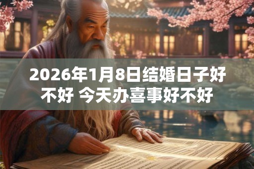 2026年1月8日结婚日子好不好 今天办喜事好不好