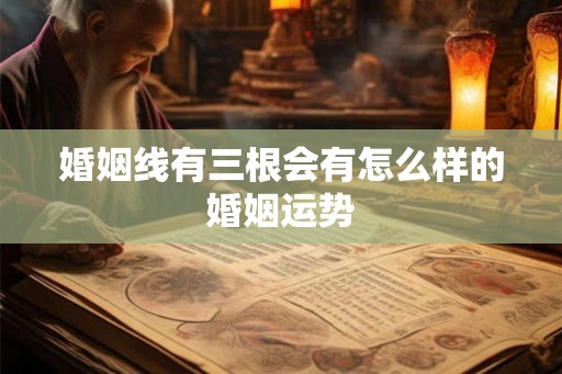 婚姻线有三根会有怎么样的婚姻运势