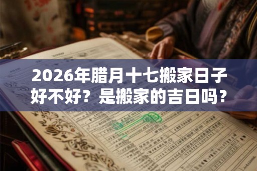 2026年腊月十七搬家日子好不好？是搬家的吉日吗？
