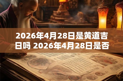 2026年4月28日是黄道吉日吗 2026年4月28日是否适宜选黄道吉日