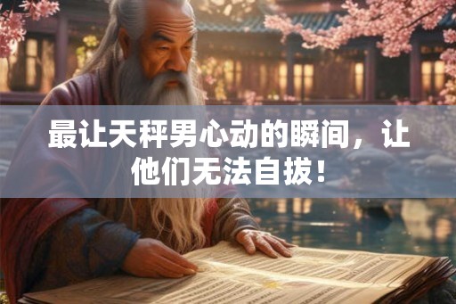 最让天秤男心动的瞬间，让他们无法自拔！