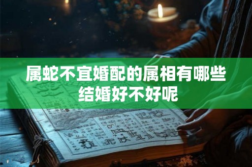 属蛇不宜婚配的属相有哪些 结婚好不好呢