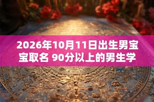 2026年10月11日出生男宝宝取名 90分以上的男生学名 2026年10月11日出生男宝宝取名 90分以上的男生学名