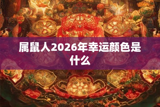 属鼠人2026年幸运颜色是什么
