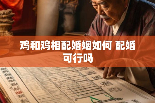 鸡和鸡相配婚姻如何 配婚可行吗