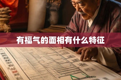 有福气的面相有什么特征