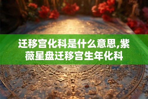 迁移宫化科是什么意思,紫薇星盘迁移宫生年化科