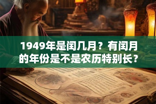 1949年是闰几月？有闰月的年份是不是农历特别长？