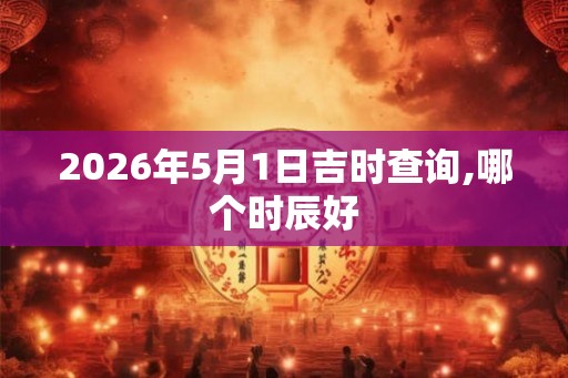 2026年5月1日吉时查询,哪个时辰好